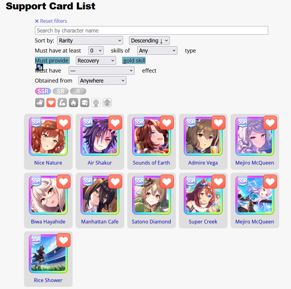 Image de présentation de la bannière Super Creek stamina SSR & Tazuna Hayakawa pal SSR