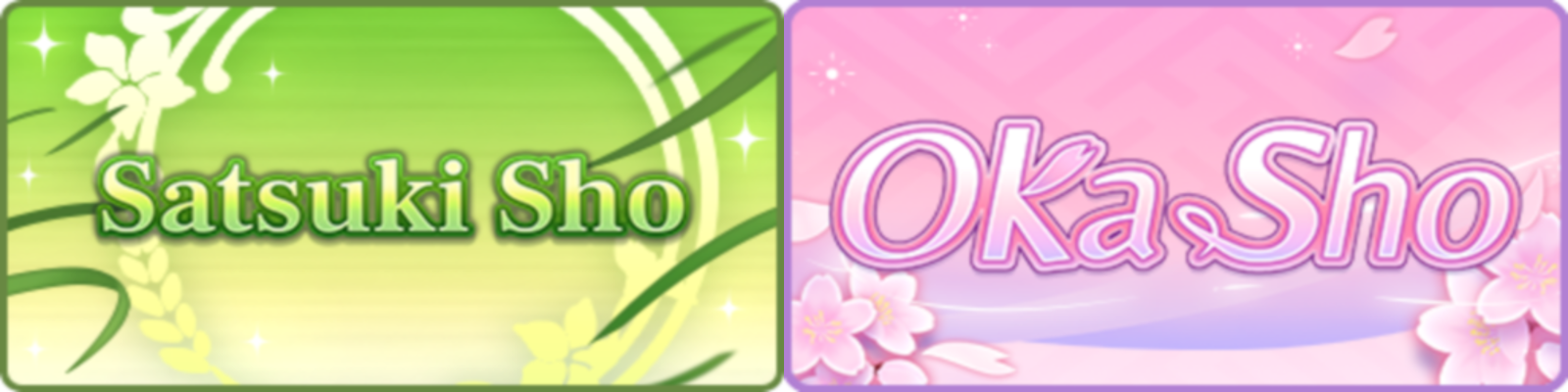 Logos des courses Satsuki Sho et Oka Sho