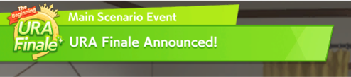 Capture d'écran de l'évènement 'URA Finale Announced'